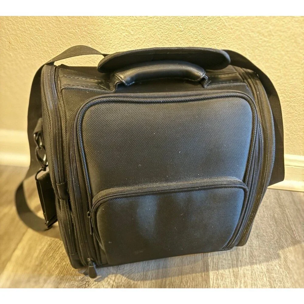 Hk3603 Soft Sided Professional Travel Makeup Case, Nylon Black